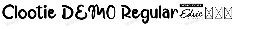 Clootie DEMO Regular字体转换